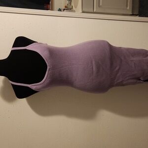 Purple sweater dress